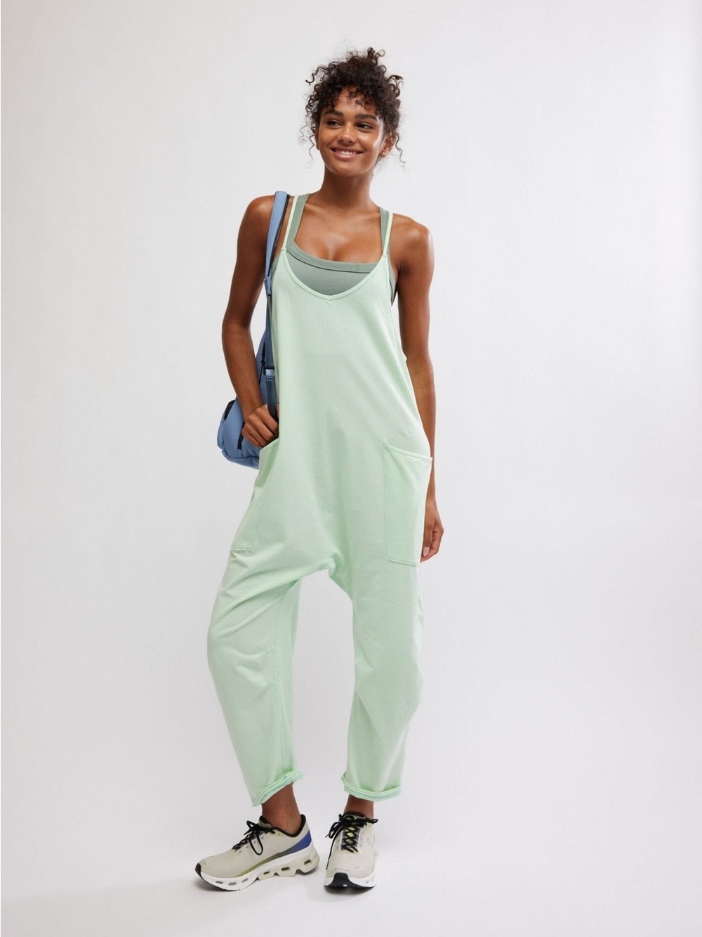 NWT Free People Hot Shot Onesie Onesie- Pistachio
